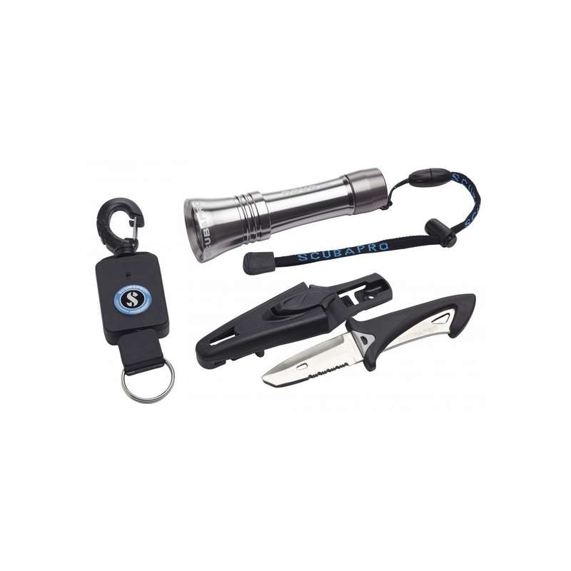 image: Kit Accessoires Lampe Nova + Couteau White TIP + Retracteur avec STOP Scubapro