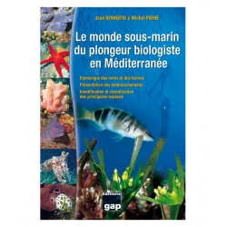 image: Le monde sous-marin du plongeur biologiste en méditerranée